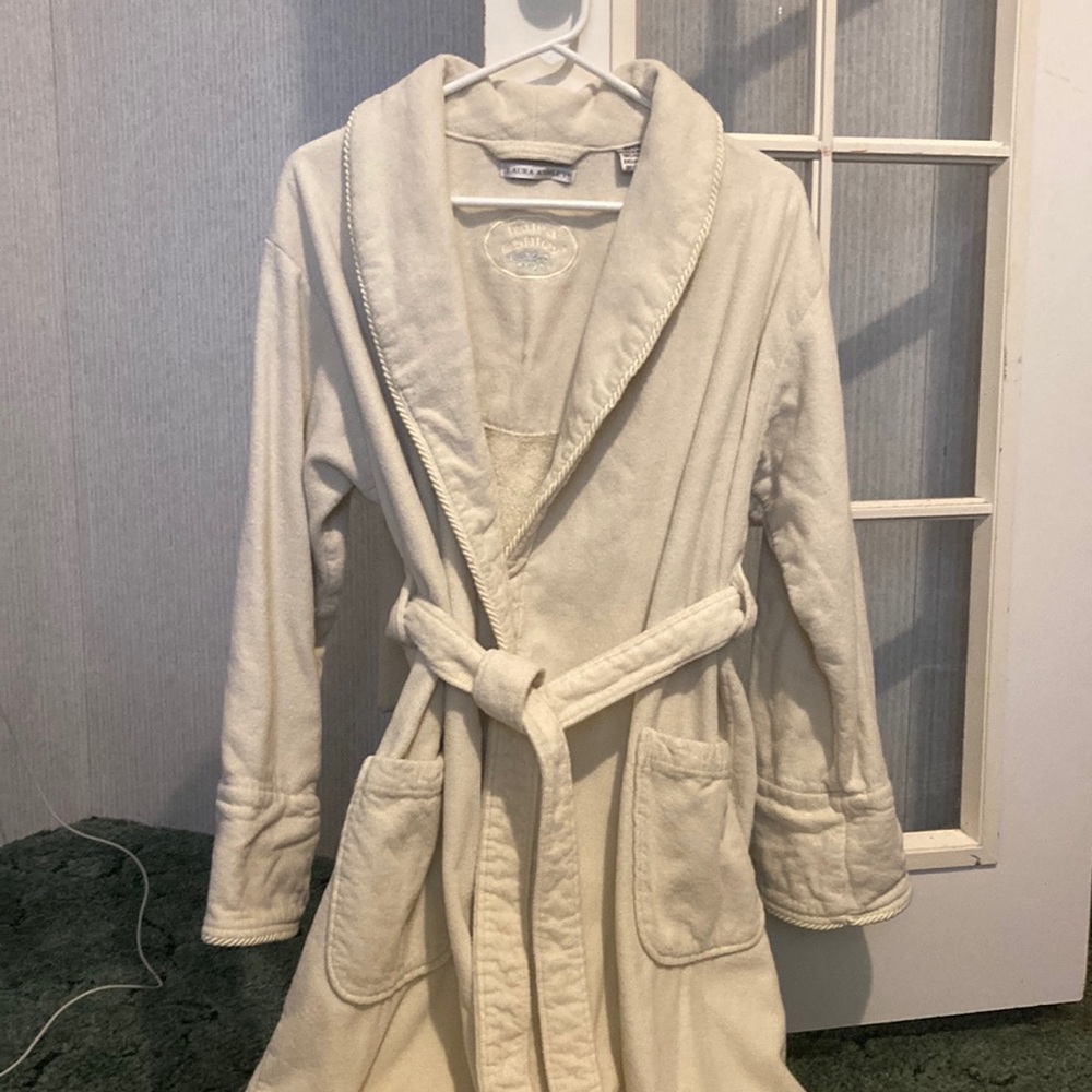 Bathrobe cream color by Laura Ashley ONE SIZE